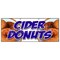 Signmission CIDER DONUTS BANNER SIGN hot fresh doughnuts varieties coffee bakery B-96 Cider Donuts - alternate 1